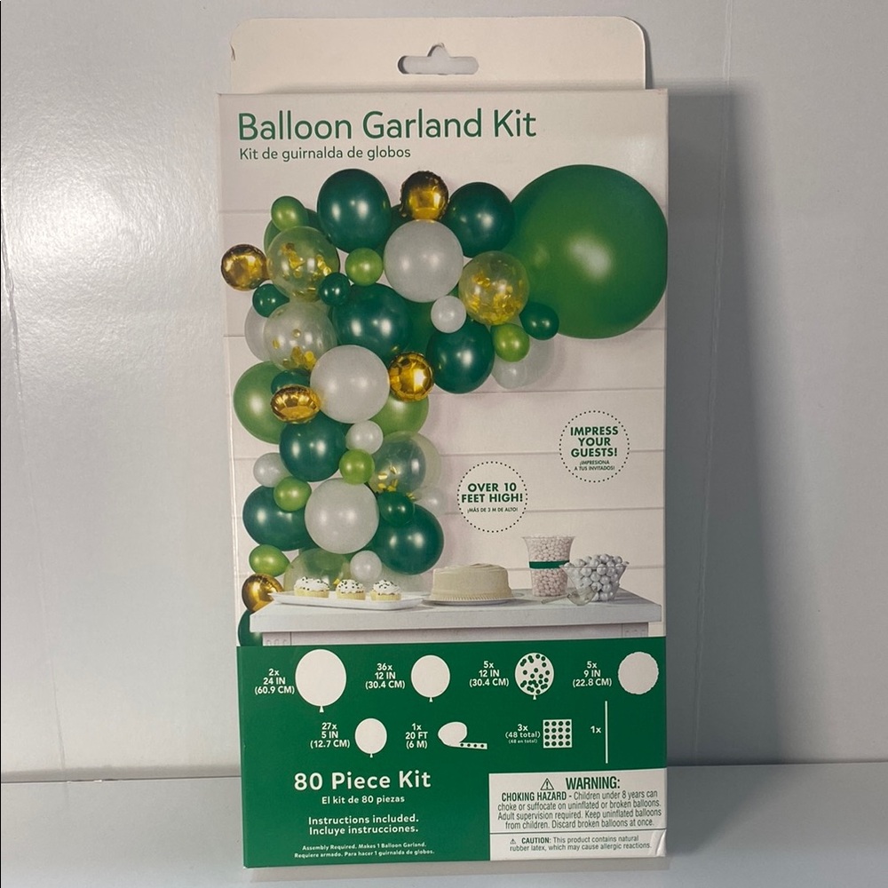 Balloon Garland Kit - Green and Gold